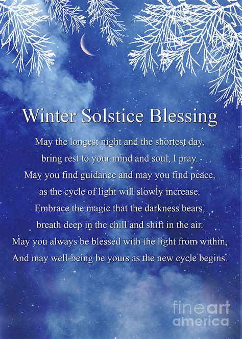Wiccan winter solstice poem
